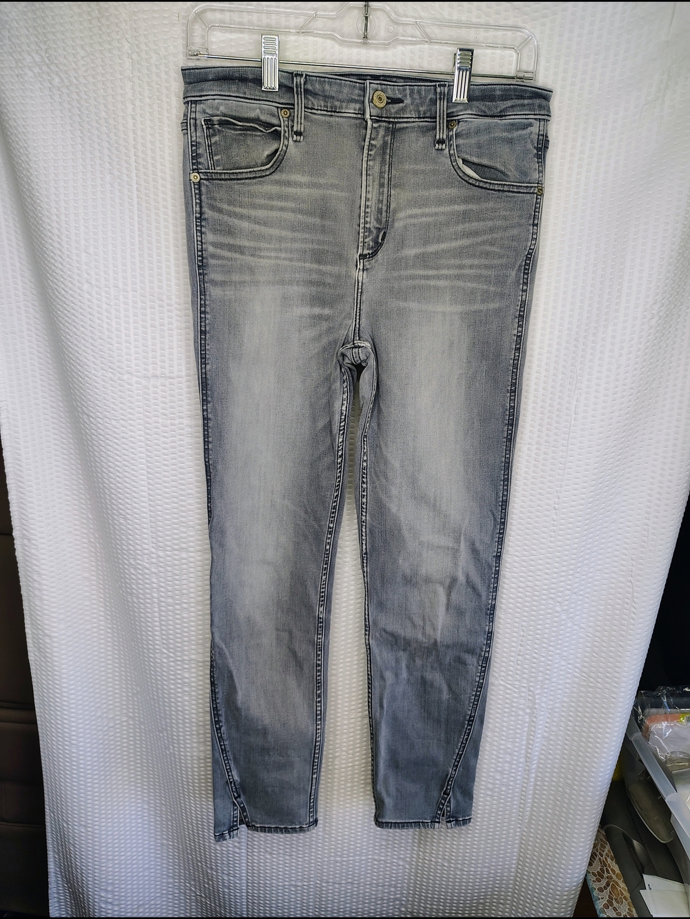 Abercrombie & fitch gray acid wash Simone High Rise Ankle Jeans Size 29/8